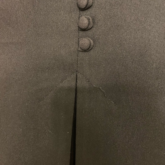 Bettie Page Tatyana Catwalk pencil skirt in black w/ kick pleats, size XL. - Picture 3 of 6